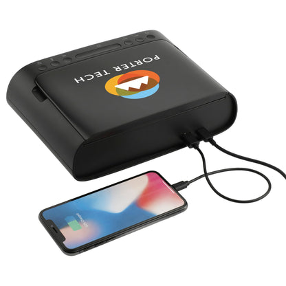 Black Desktop UV Sanitizer and Bluetooth Speaker
