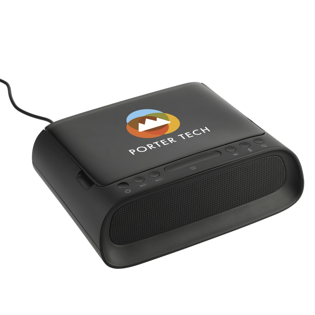 Black Desktop UV Sanitizer and Bluetooth Speaker
