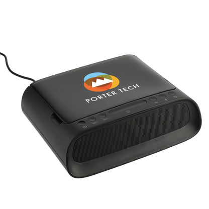 Black Desktop UV Sanitizer and Bluetooth Speaker