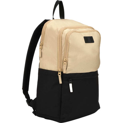 Black Duo Recycled 15" Laptop Backpack plain