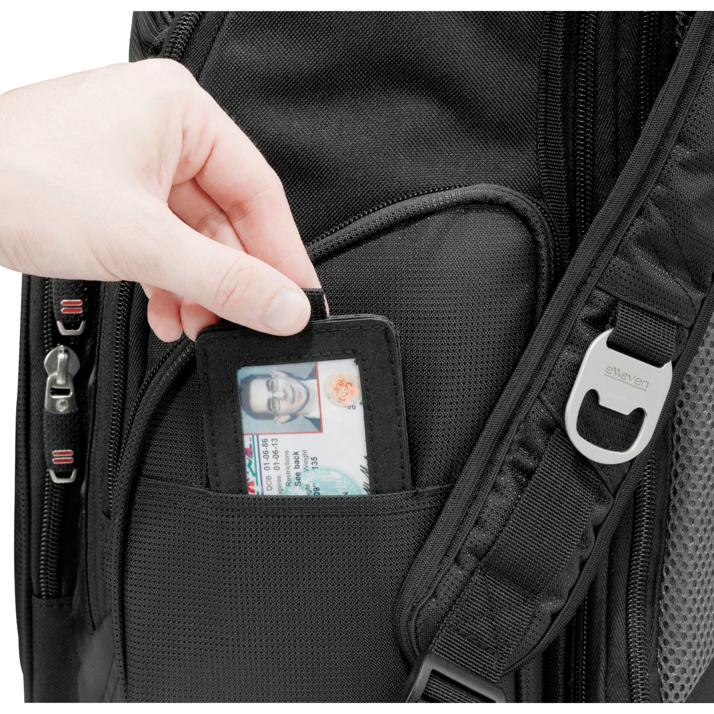 Black elleven™ Amped TSA 17" Computer Backpack