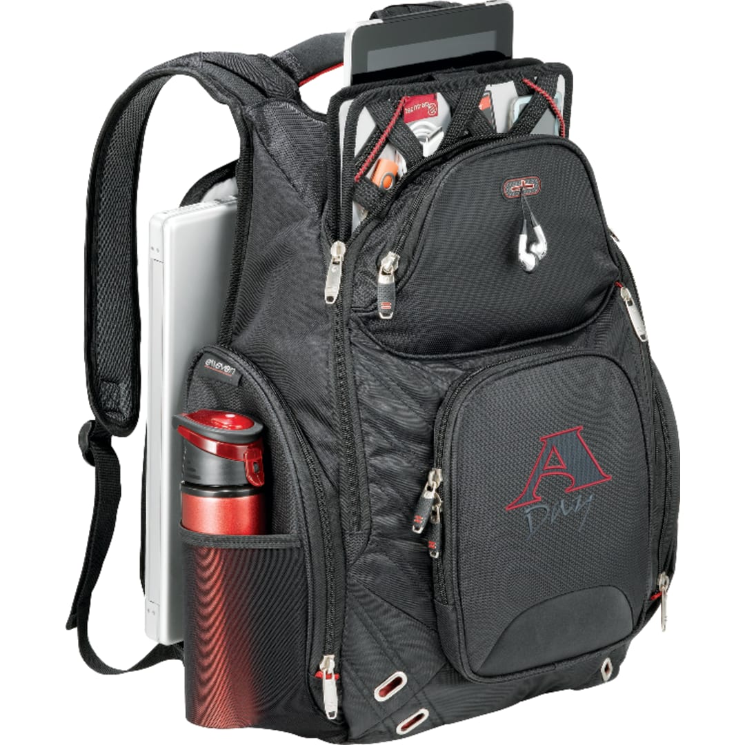 Black elleven™ Amped TSA 17" Computer Backpack