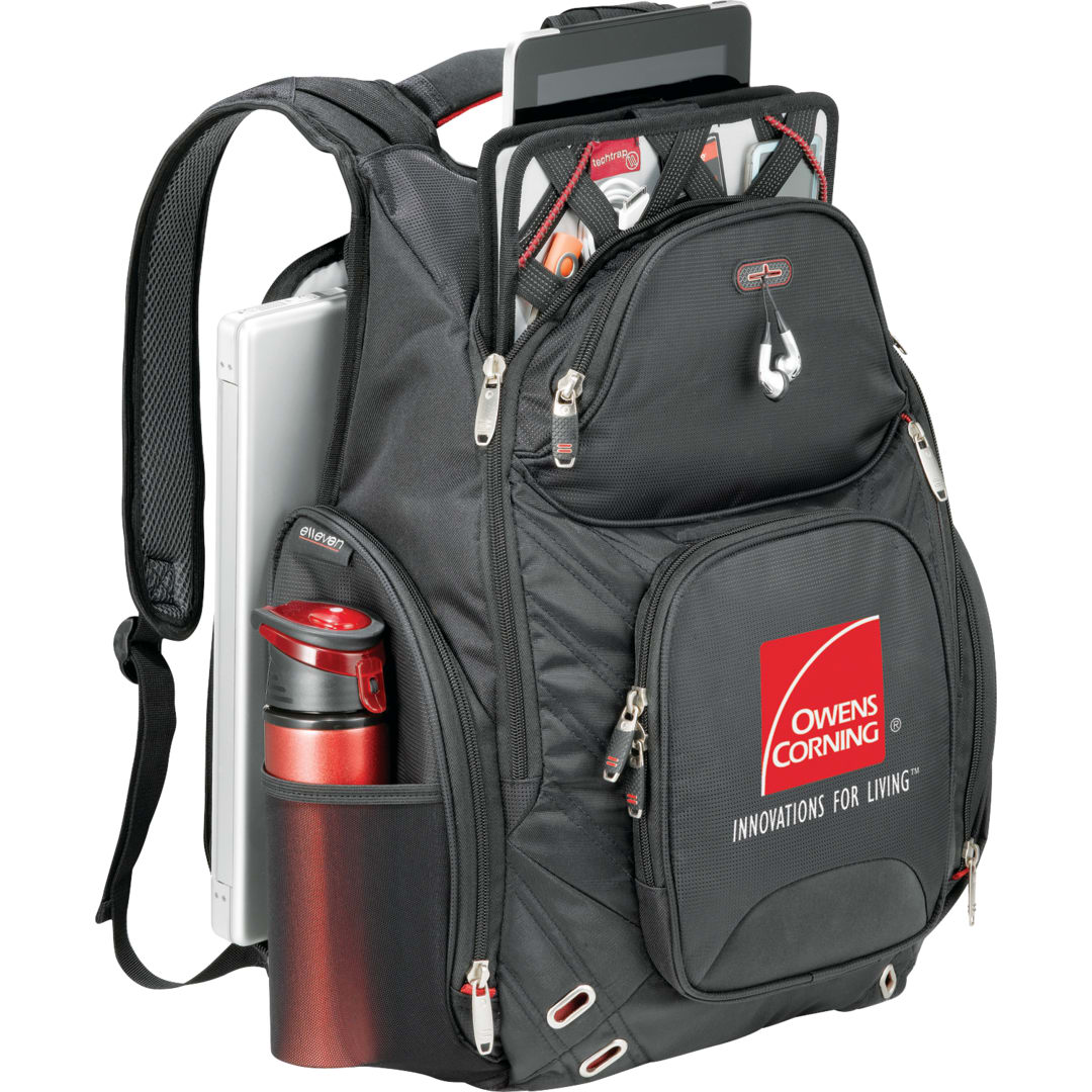 Black elleven™ Amped TSA 17" Computer Backpack