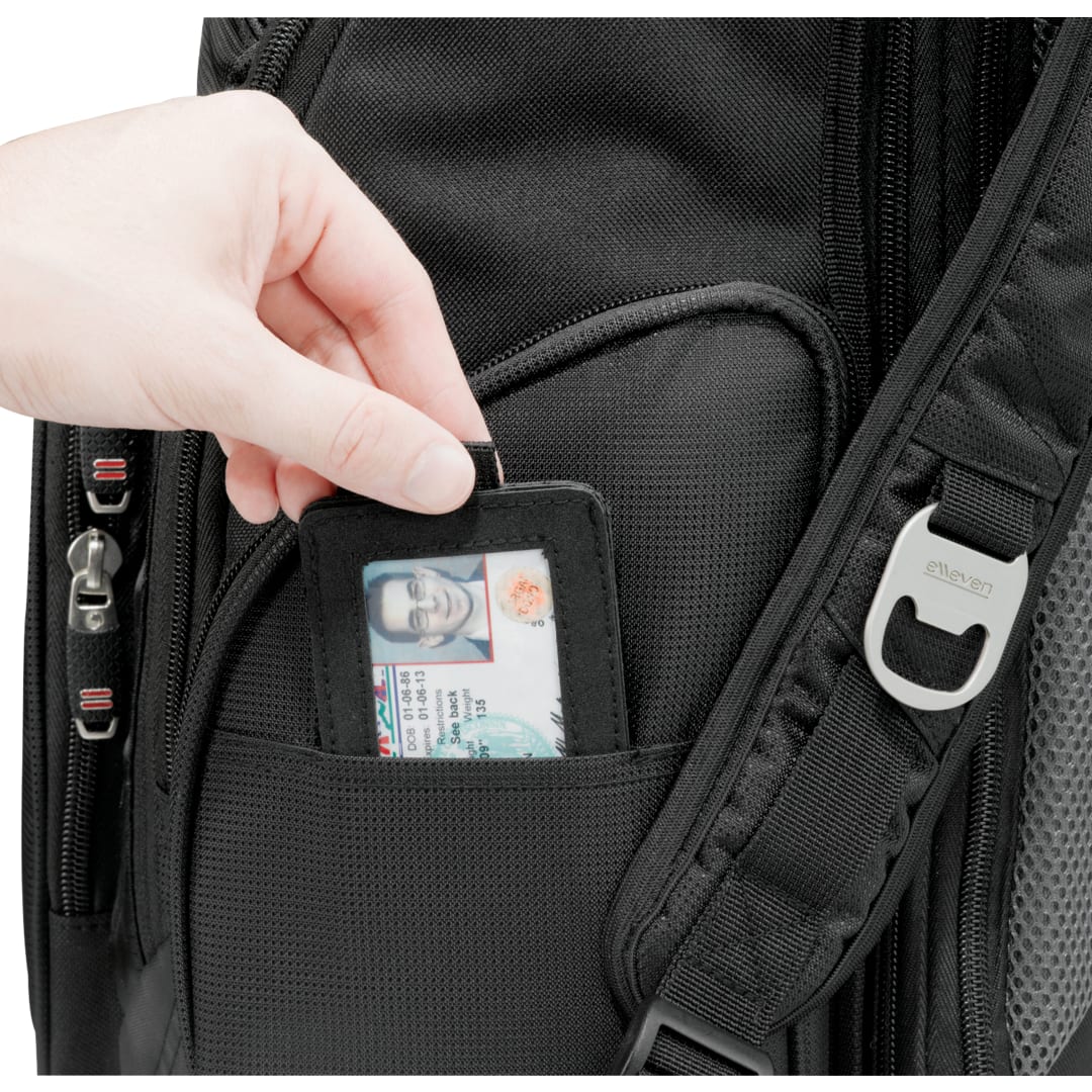 Black elleven™ Amped TSA 17" Computer Backpack