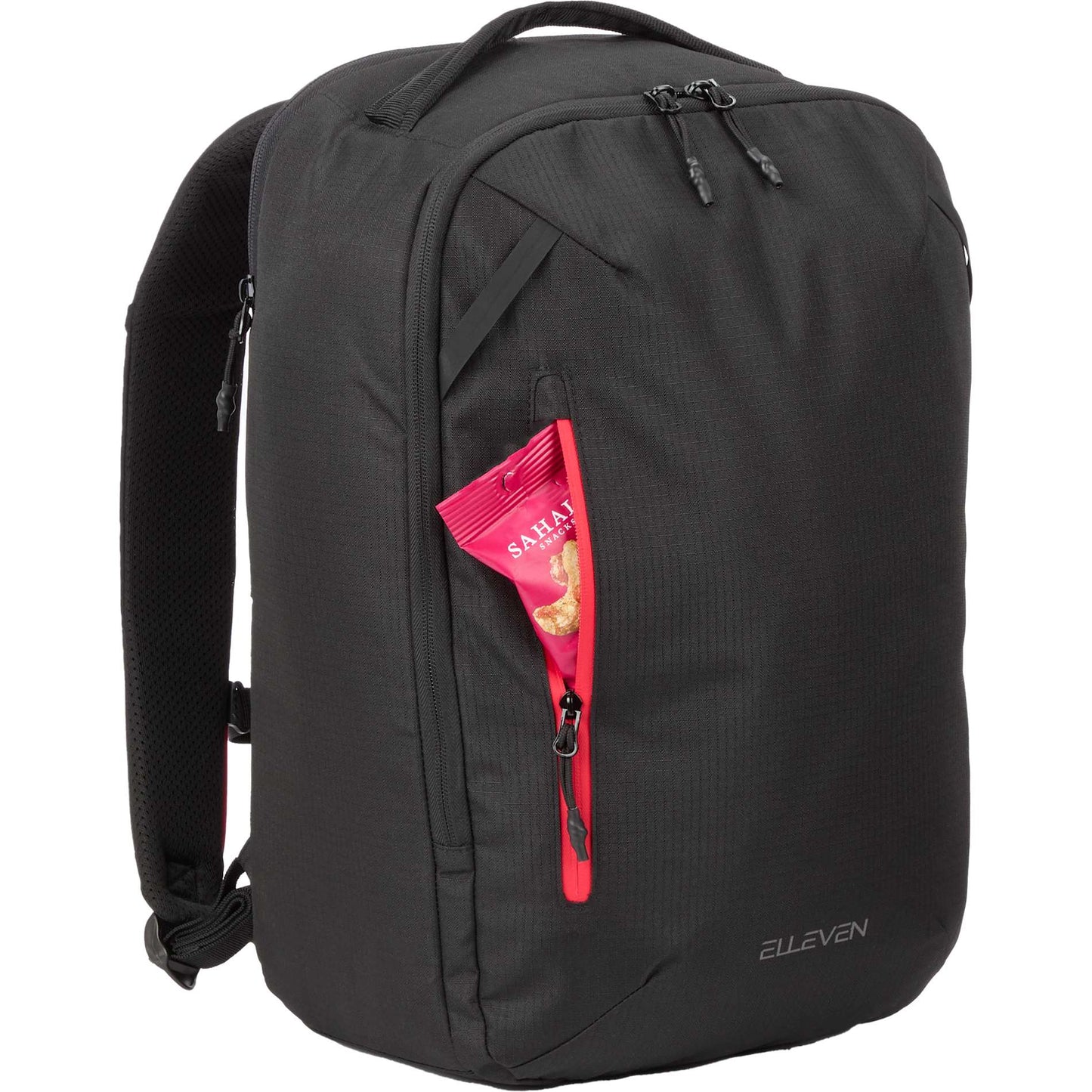 Black elleven™ Luminous 15" Recycled Laptop Backpack plain