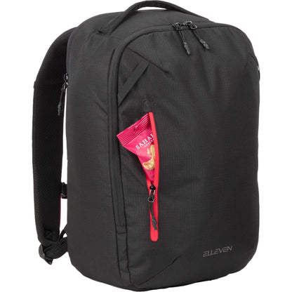 Black elleven™ Luminous 15" Recycled Laptop Backpack plain