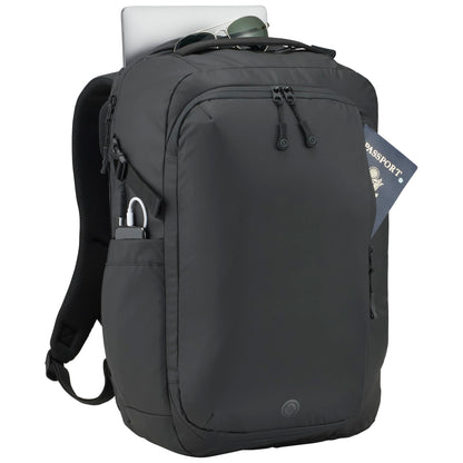 Black elleven™ Numinous 15" Computer Travel Backpack plain