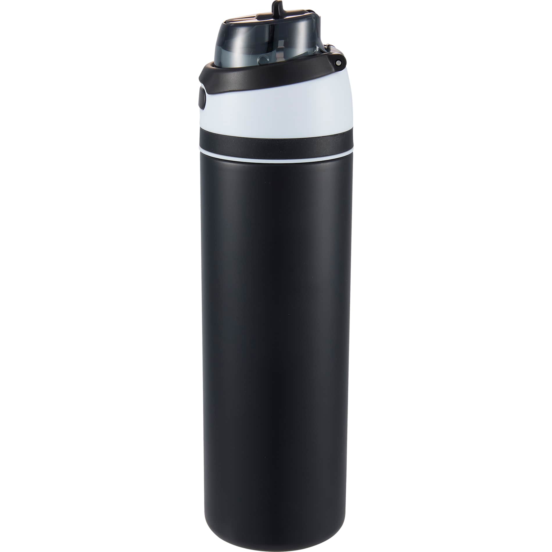 Black Elvin 28oz Recycled Stainless Flip Straw Bottle plain