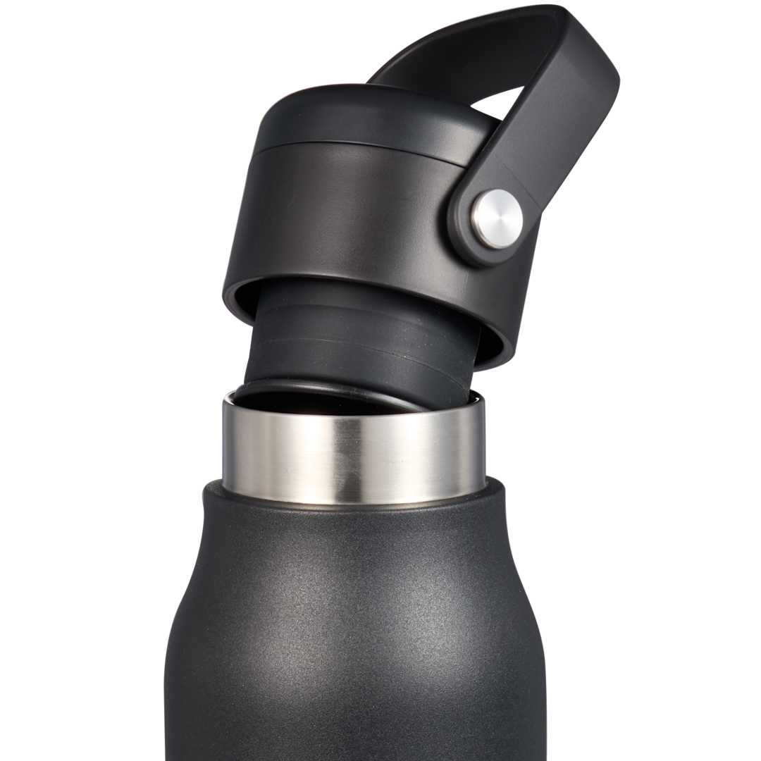 Black Explorer Threadless Recycled Stainless Bottle 25oz