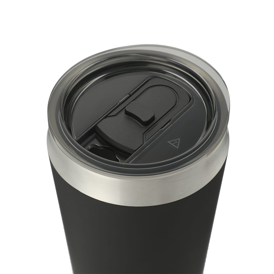 Black Faye 20oz Vacuum Tumbler w/ SS Straw plain