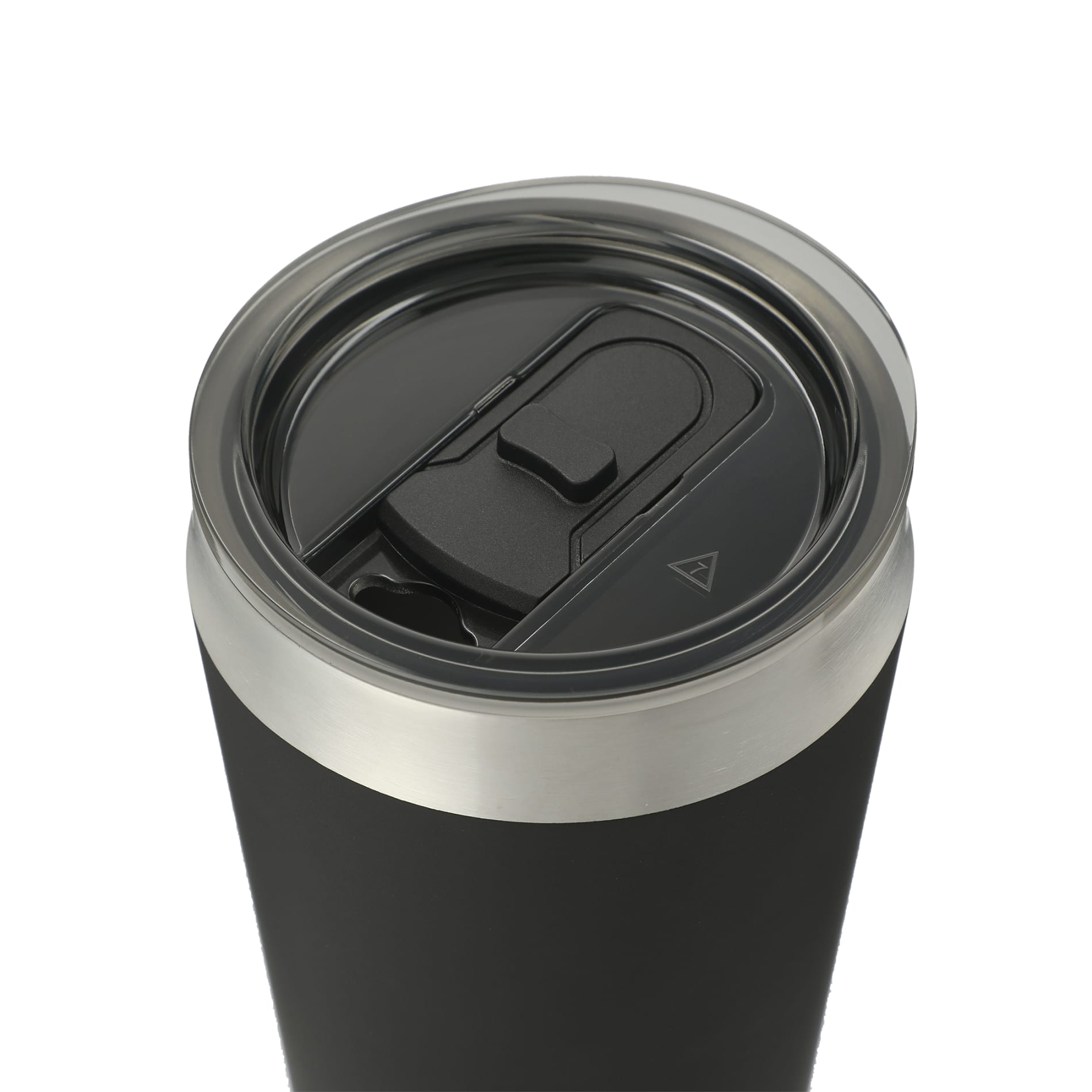 Black Faye 20oz Vacuum Tumbler w/ SS Straw plain