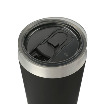 Black Faye 20oz Vacuum Tumbler w/ SS Straw plain