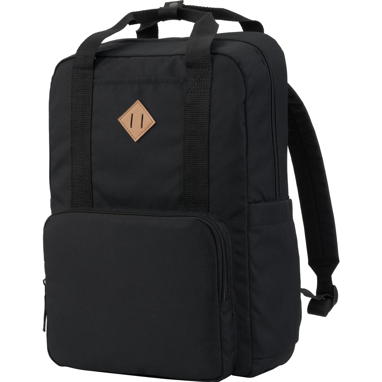 Black Fife Recycled 15" Laptop Backpack plain