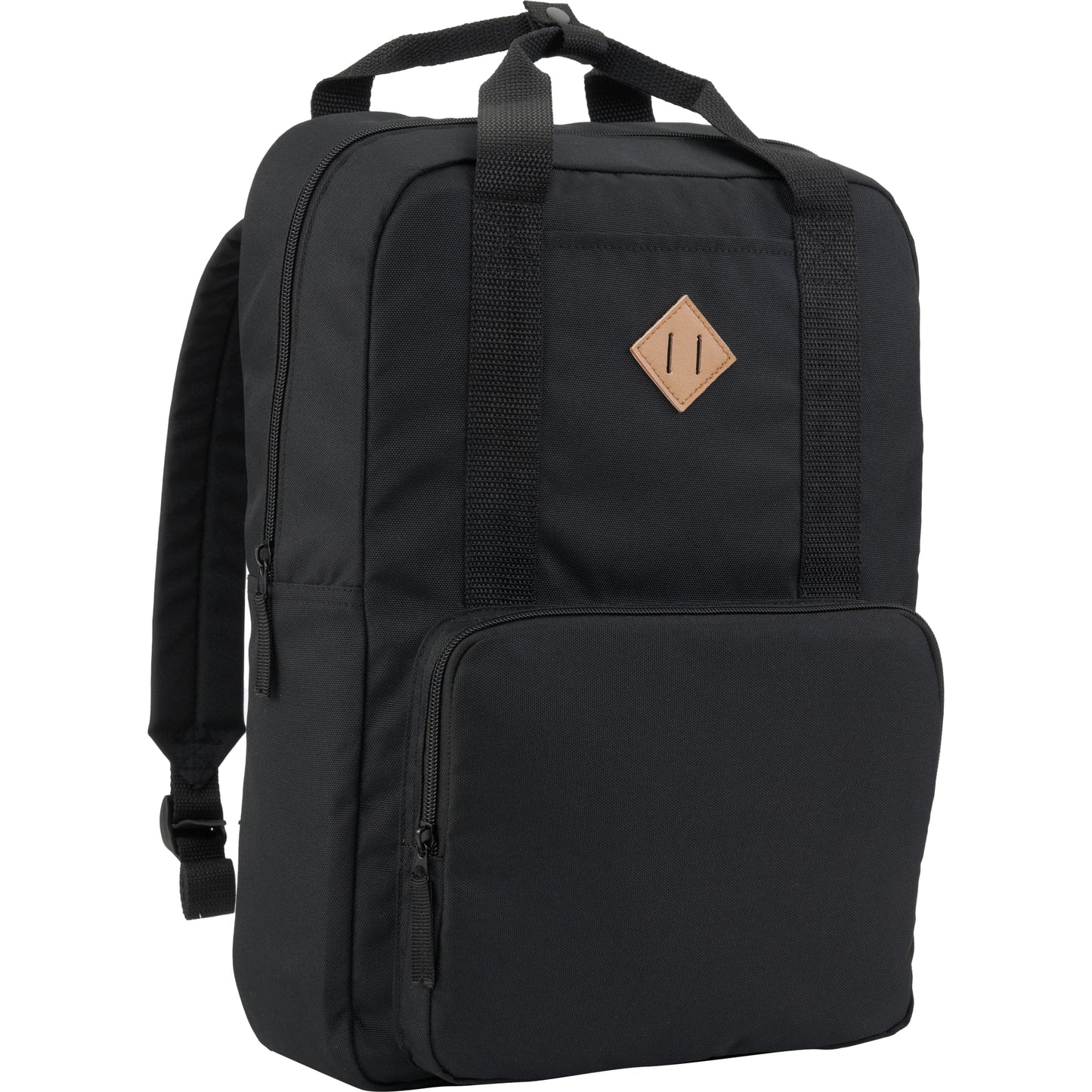 Black Fife Recycled 15" Laptop Backpack plain