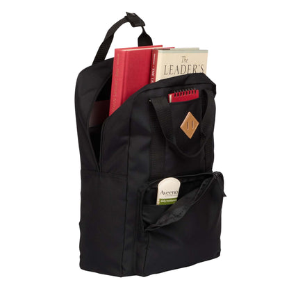 Black Fife Recycled 15" Laptop Backpack plain