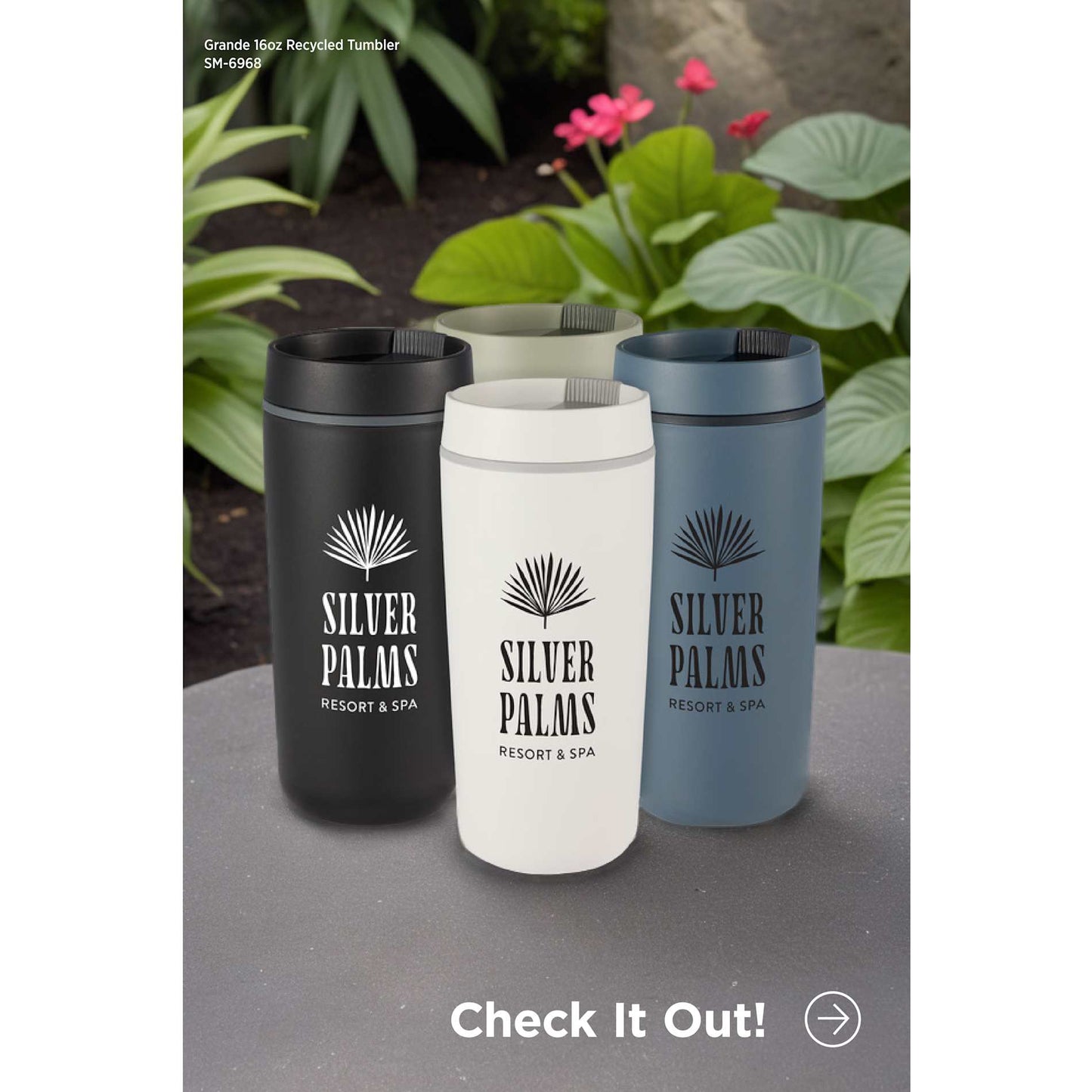 Black Grande 16oz Recycled Tumbler