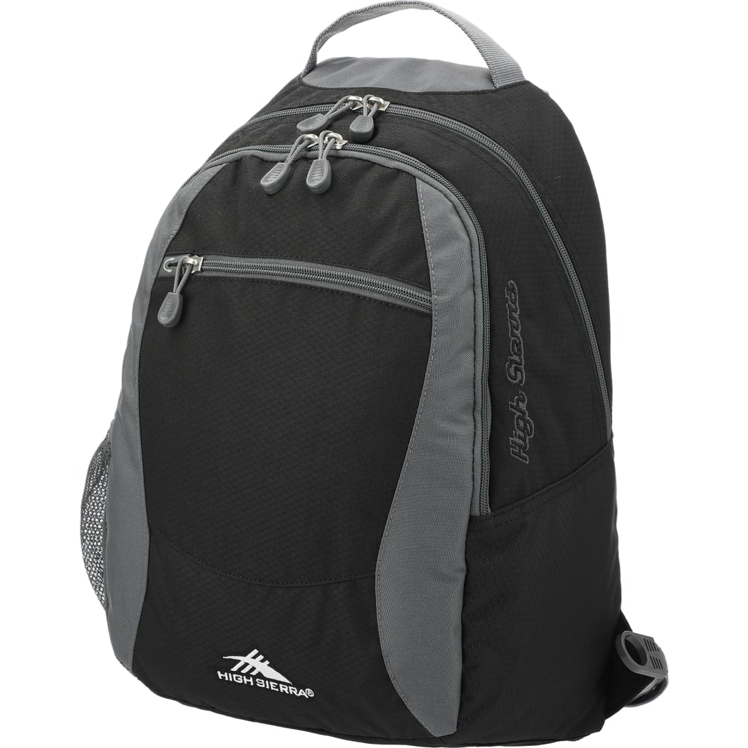 Black High Sierra Curve Backpack plain
