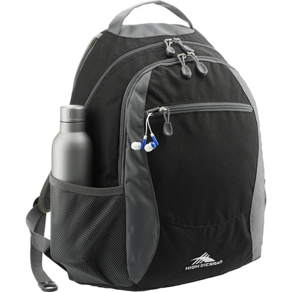 Black High Sierra Curve Backpack plain