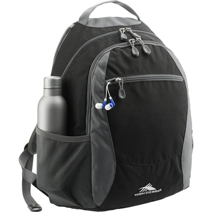 Black High Sierra Curve Backpack plain