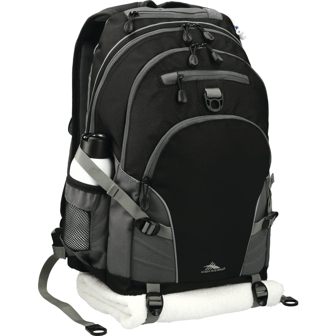 Black High Sierra Loop Backpack plain