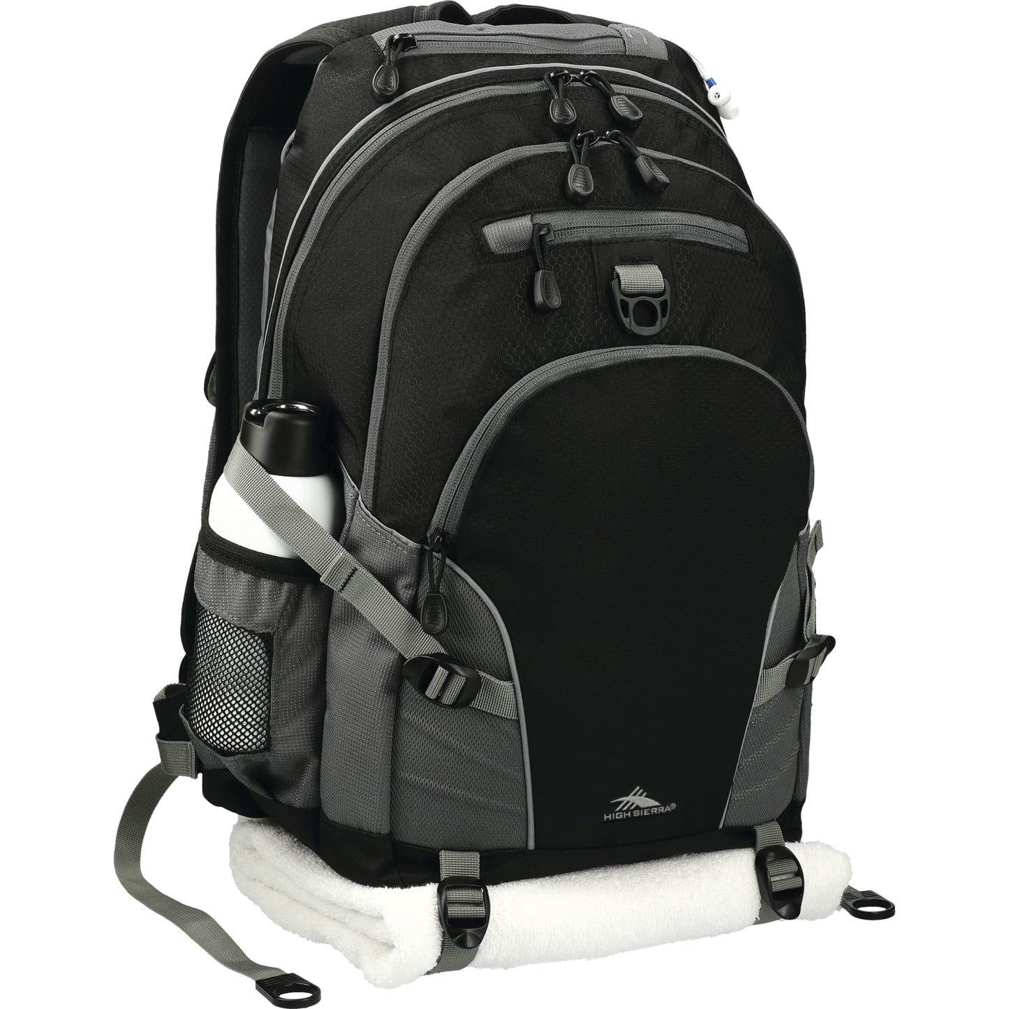 Black High Sierra Loop Backpack plain