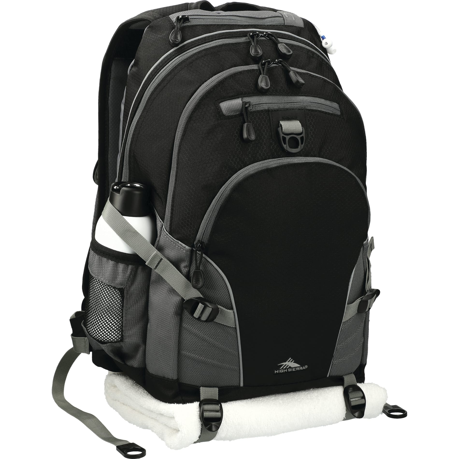 Black High Sierra Loop Backpack plain