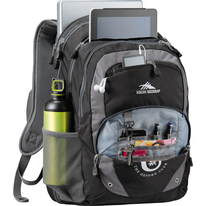 Black High Sierra Overtime Fly-By 17" Computer Backpack