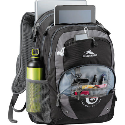 Black High Sierra Overtime Fly-By 17" Computer Backpack