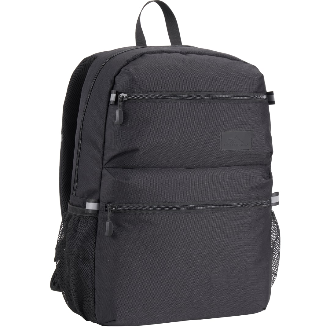 Black High Sierra Recycled Inhabit 15" Laptop Backpack plain