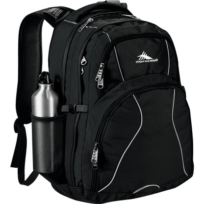 Black High Sierra Swerve 17" Computer Backpack plain