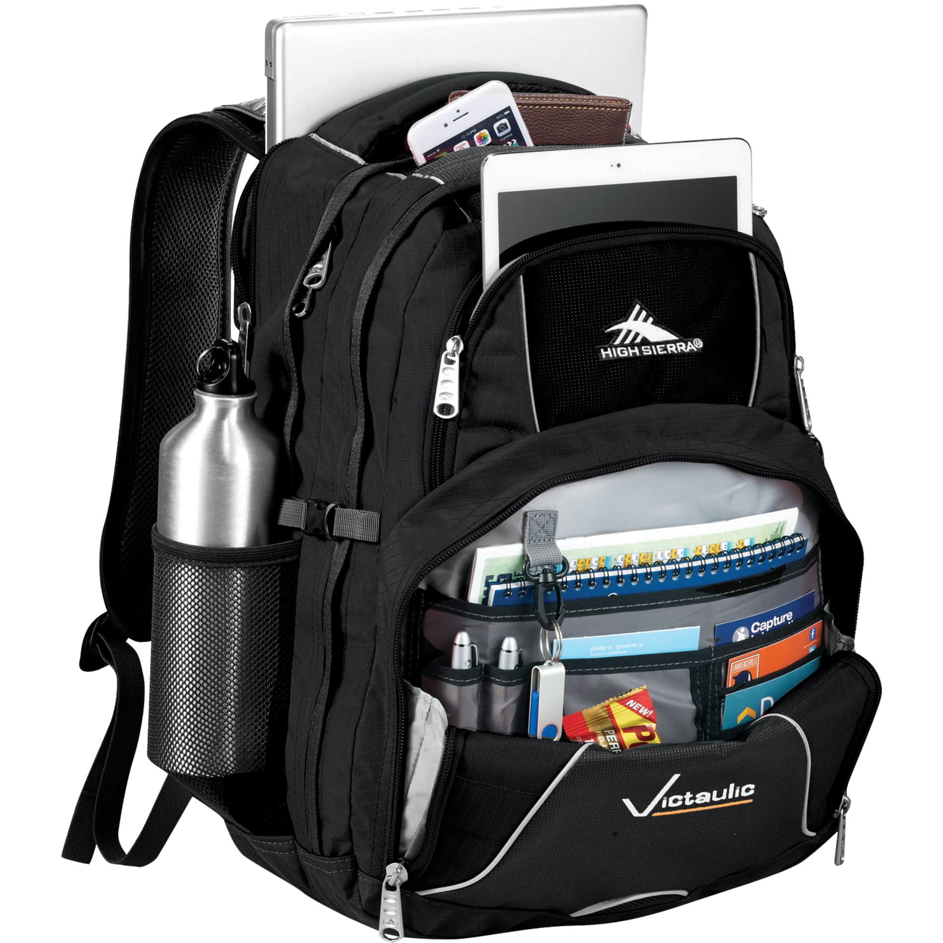 Black High Sierra Swerve 17" Computer Backpack