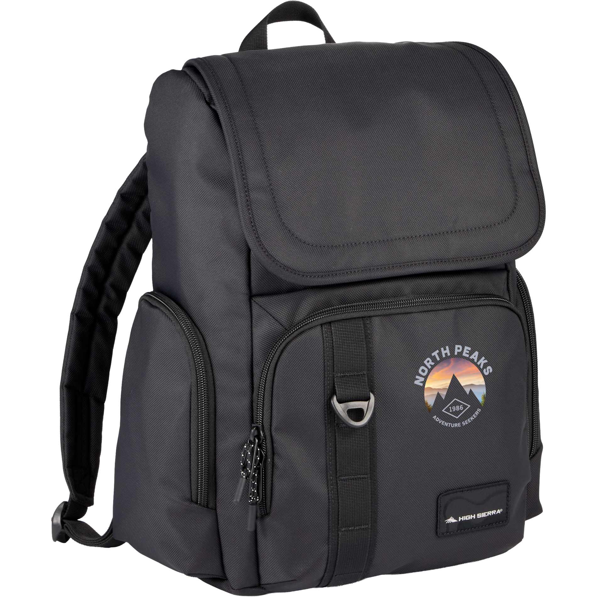 Black High Sierra Trekpoint Flap Backpack