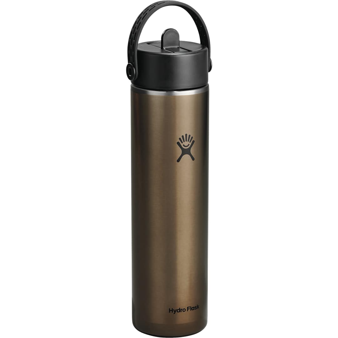 Black Hydro Flask® Lightweight Bottle w/ Straw Lid 24oz