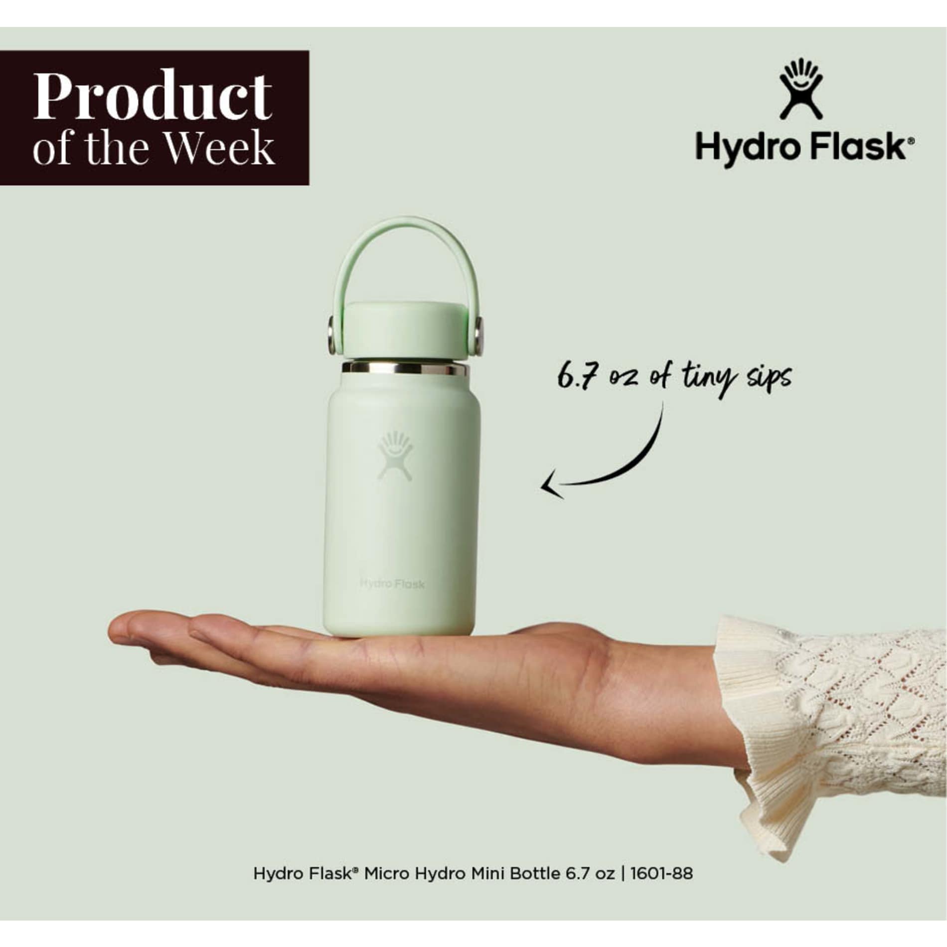 Black Hydro Flask® Micro Hydro Bottle 200ml