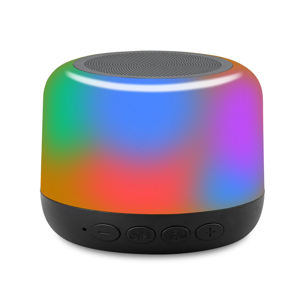 Black iLive™ Mini Lit Bluetooth Party Speaker plain