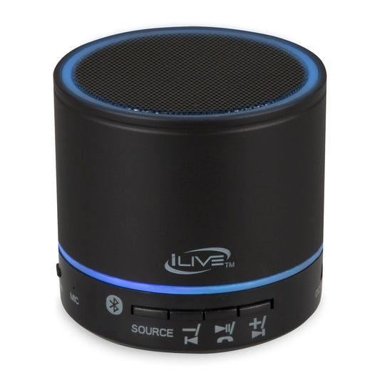 Black iLive™ Portable Wireless Speaker plain