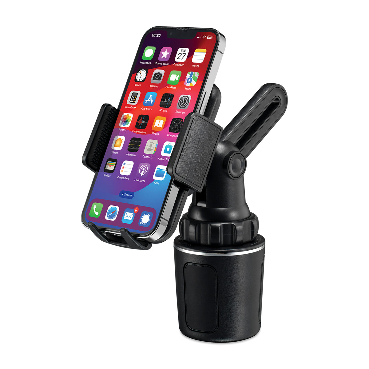 Black iLive™ Universal Cup Mount Mobile Phone Holder