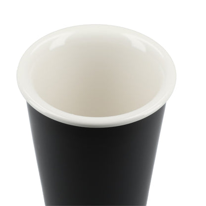 Black I'm not a paper cup 10oz ceramic tumbler plain