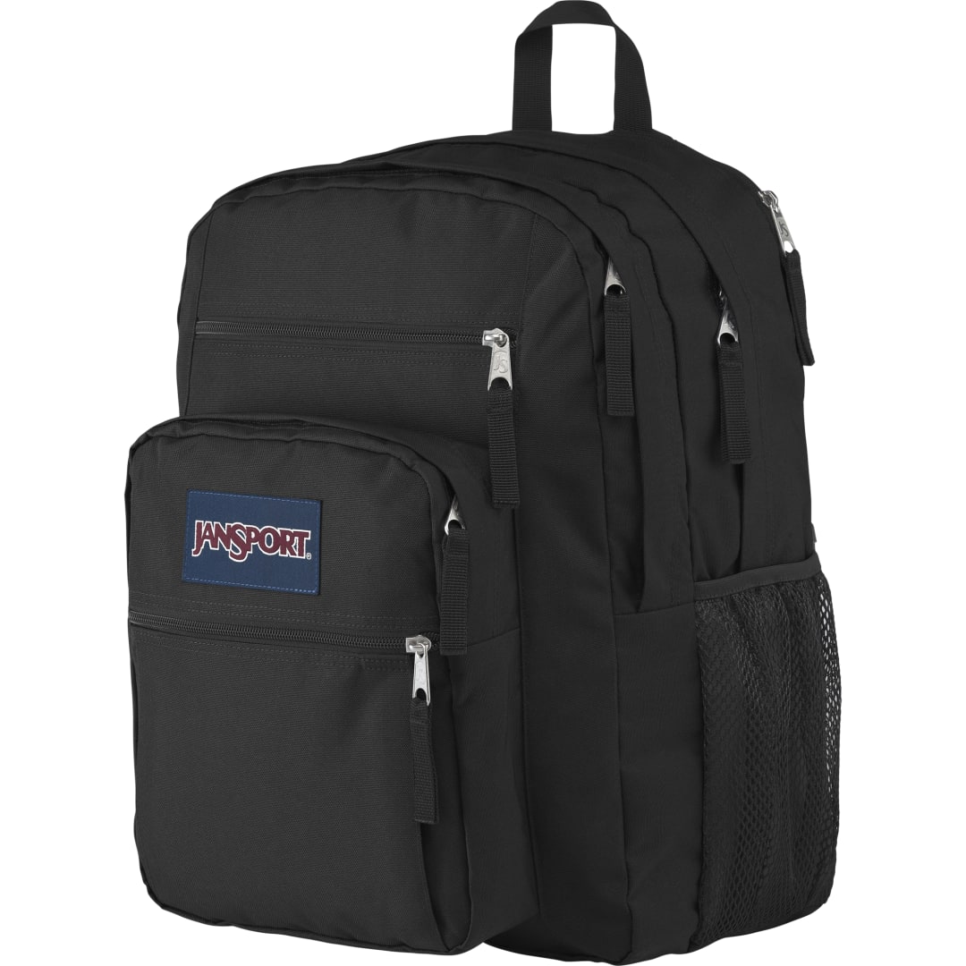 Black JanSport Big Student 15" Computer Backpack plain