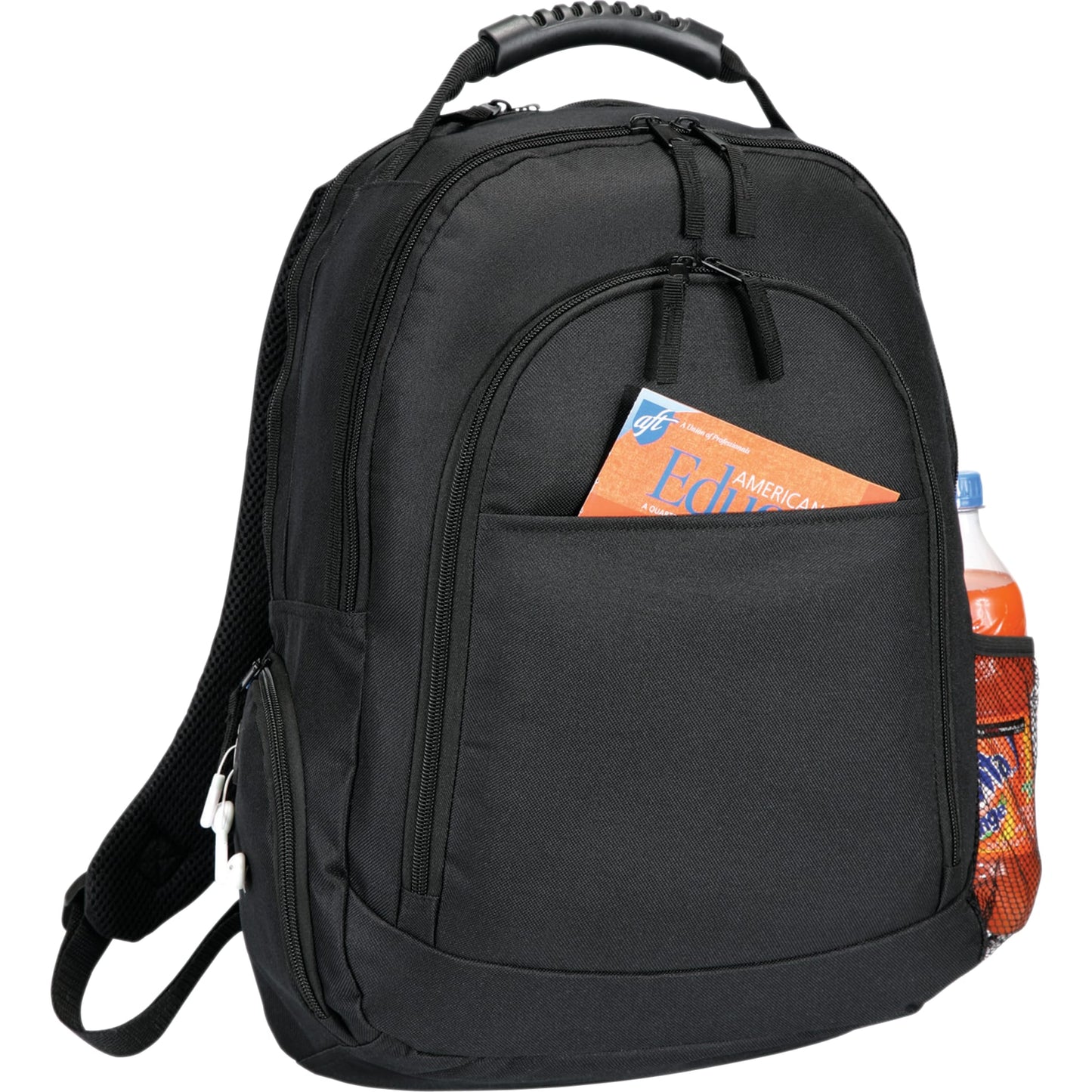Black Journey 15" Computer Backpack plain
