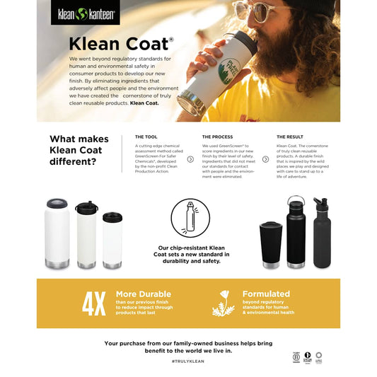 Black Klean Kanteen Eco Insulated Tumbler 16oz