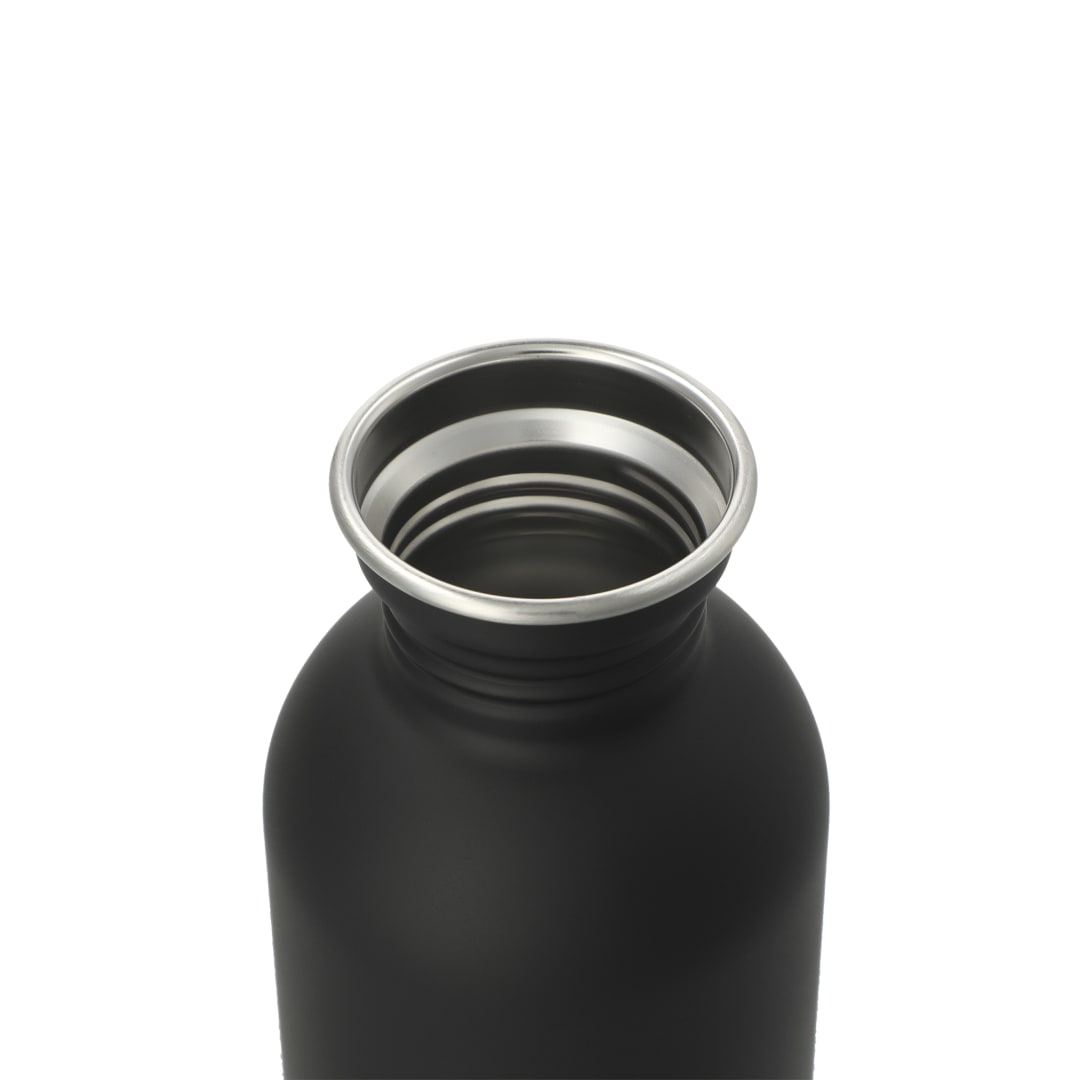 Black Lagom Single wall Stainless steel Bottle 27oz