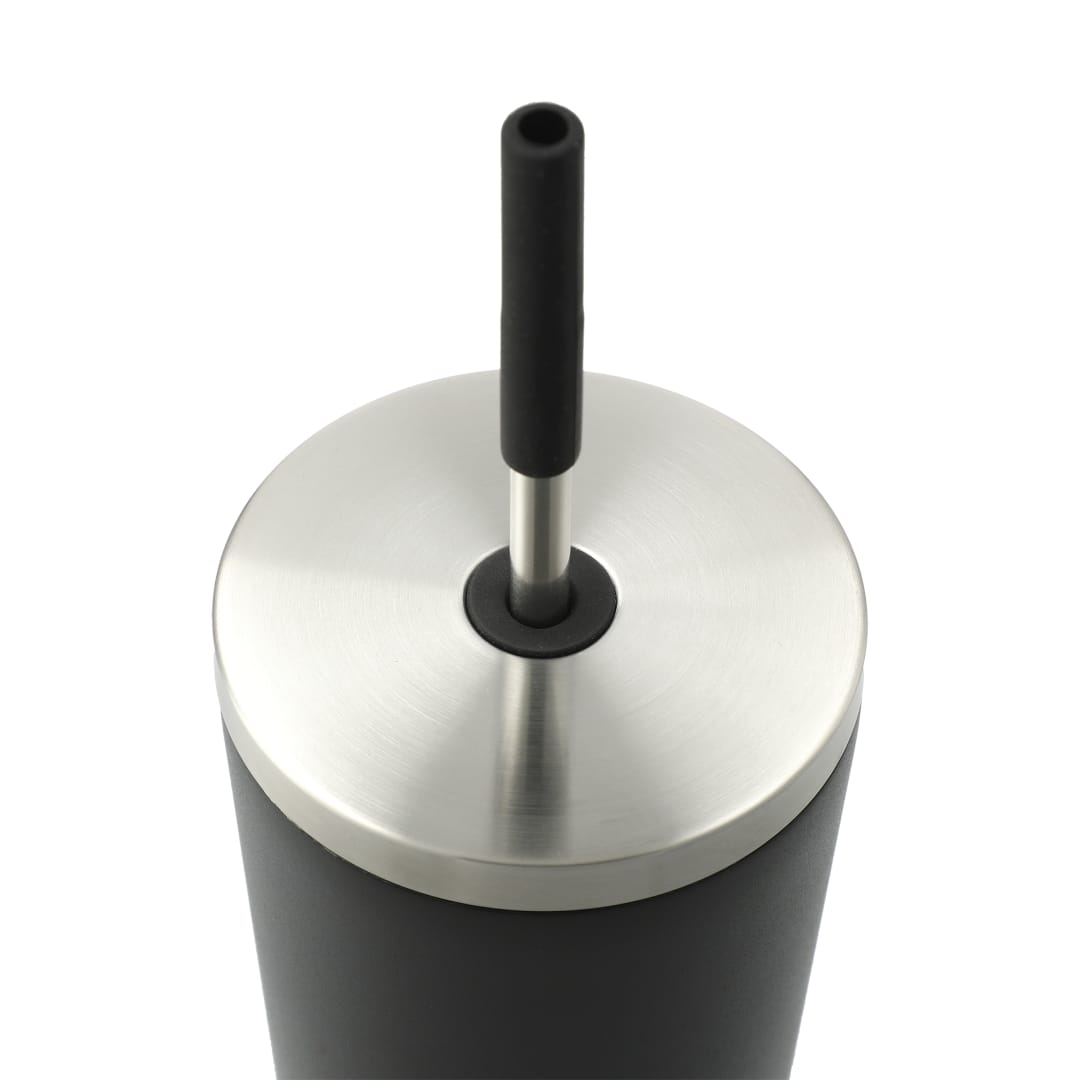 Black Maia 2-in-1 Copper Vacuum Tumbler Kit 24oz
