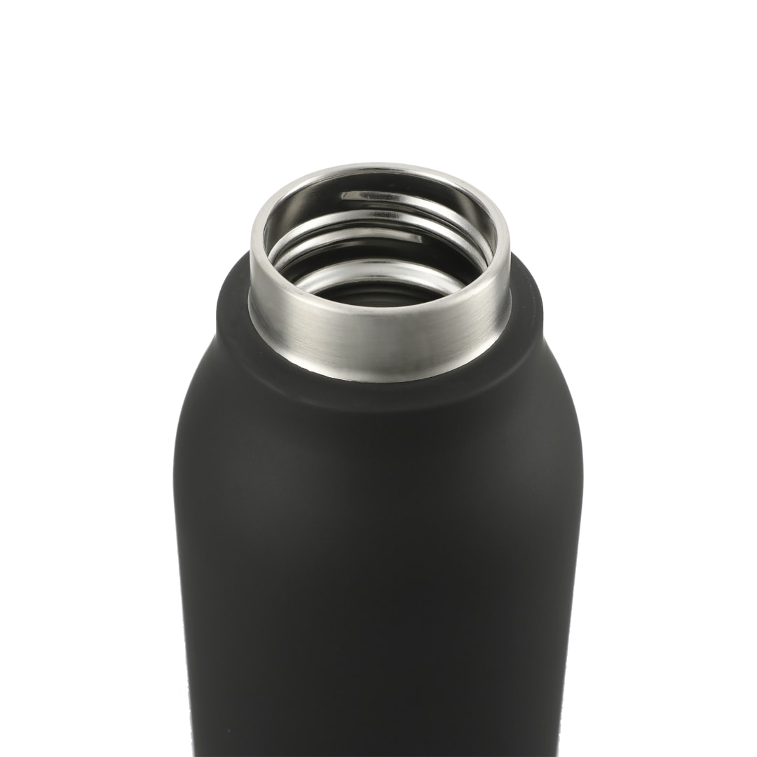 Black Marka Copper Vac Bottle w/ Metal Loop 20oz
