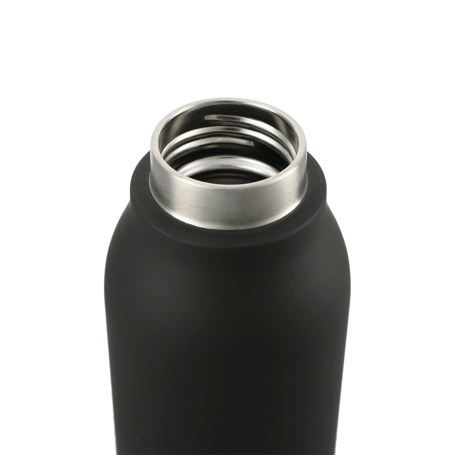 Black Marka Copper Vac Bottle w/ Metal Loop 20oz