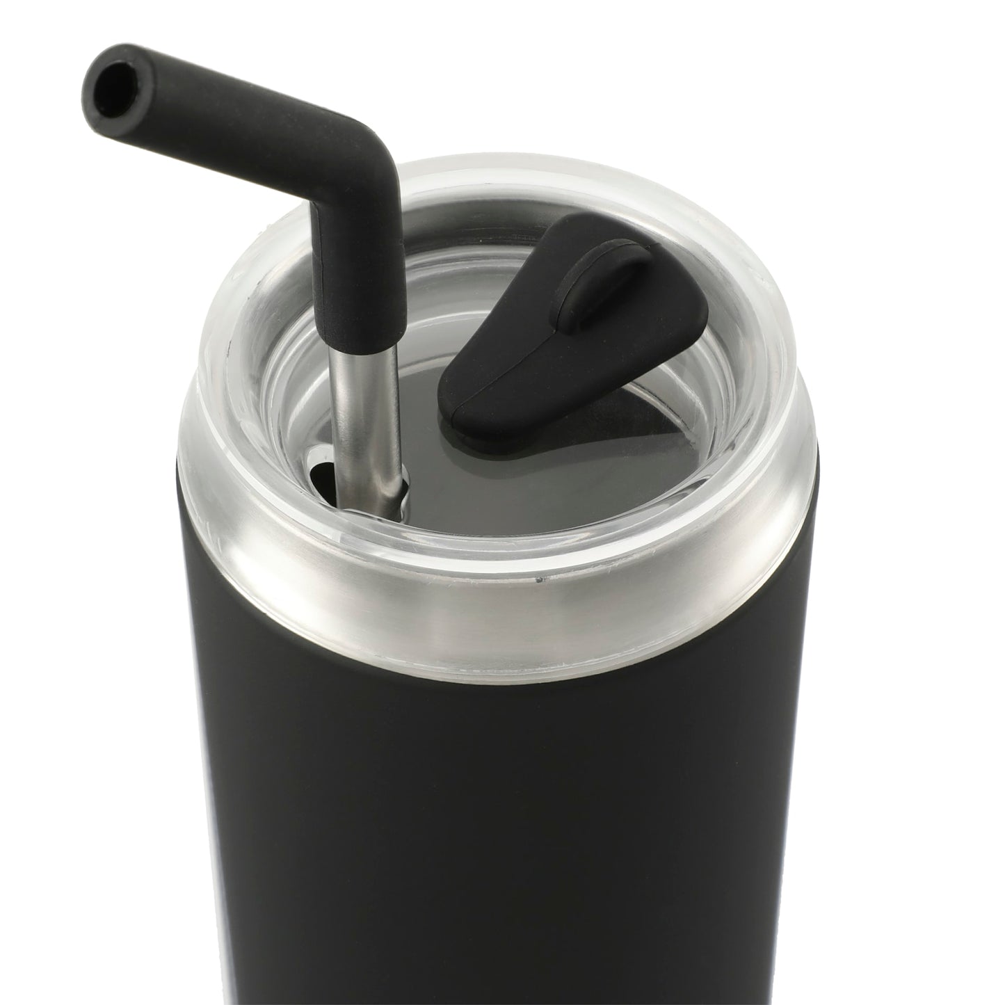 Black Marka Copper Vac Tumbler w/ SS straw 20oz