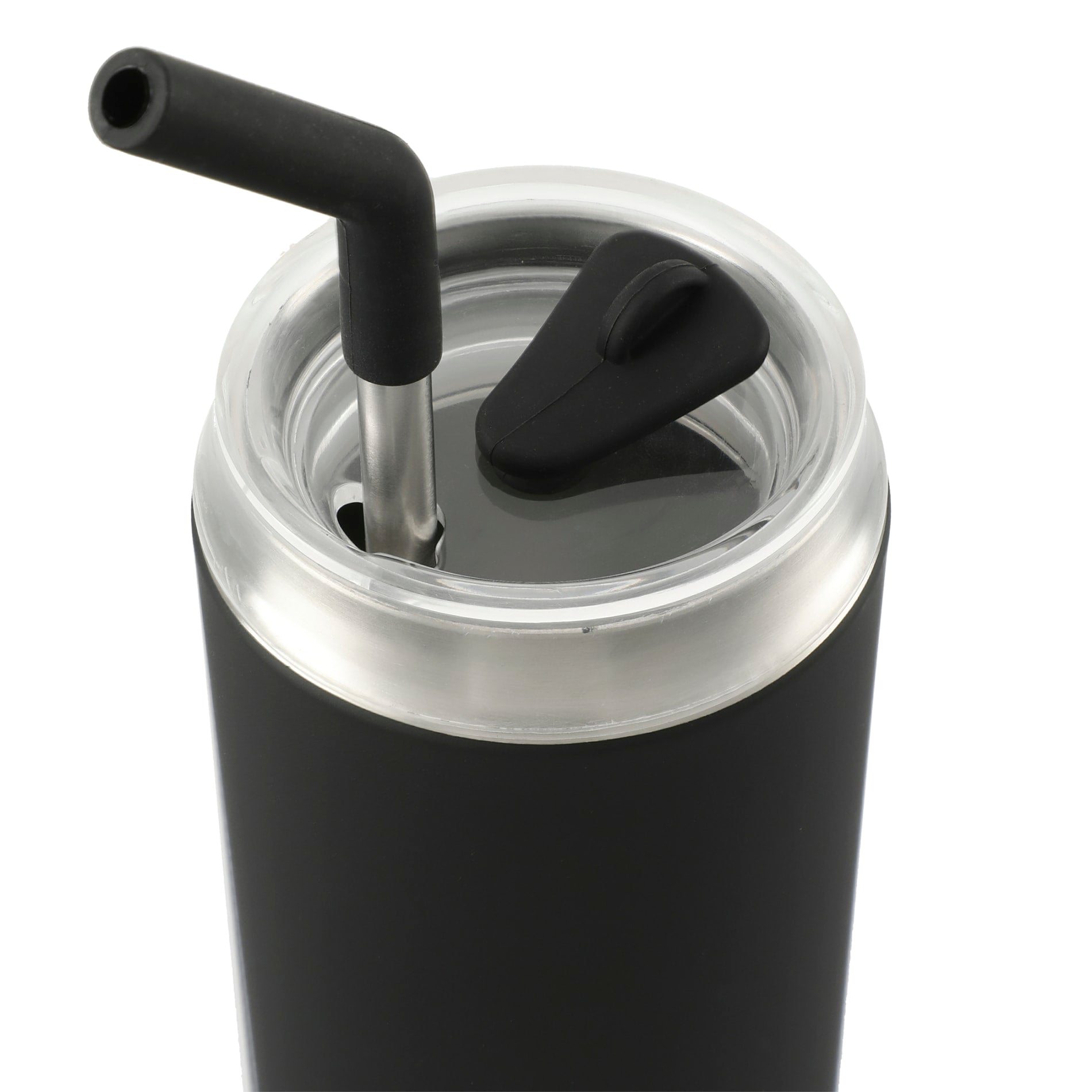 Black Marka Copper Vac Tumbler w/ SS straw 20oz