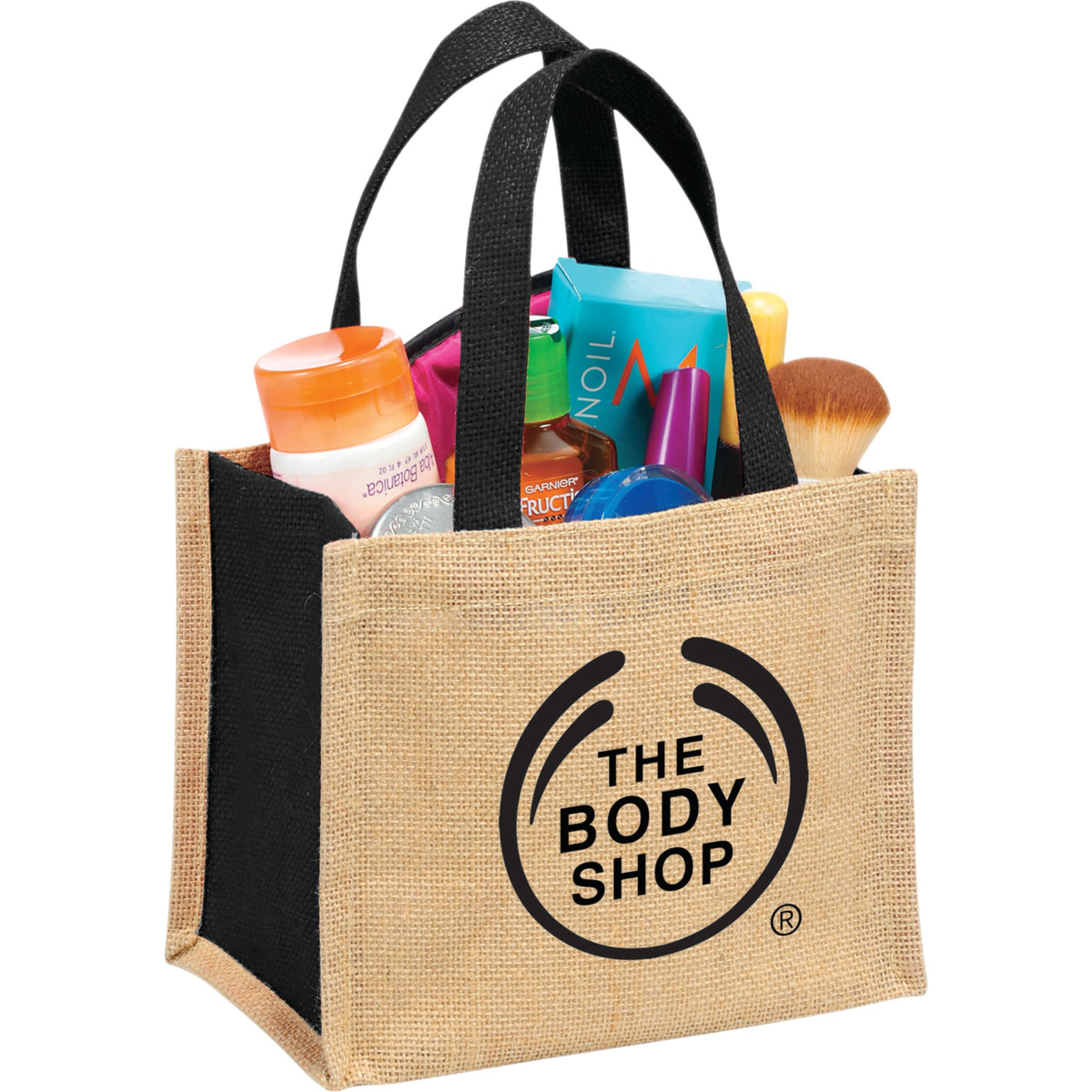 Black Mini Jute Gift Tote