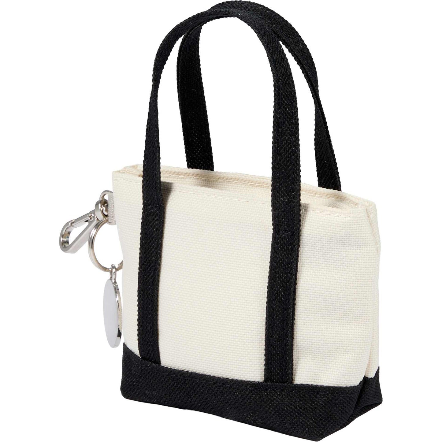 Black Mini Tote Bag Charm plain