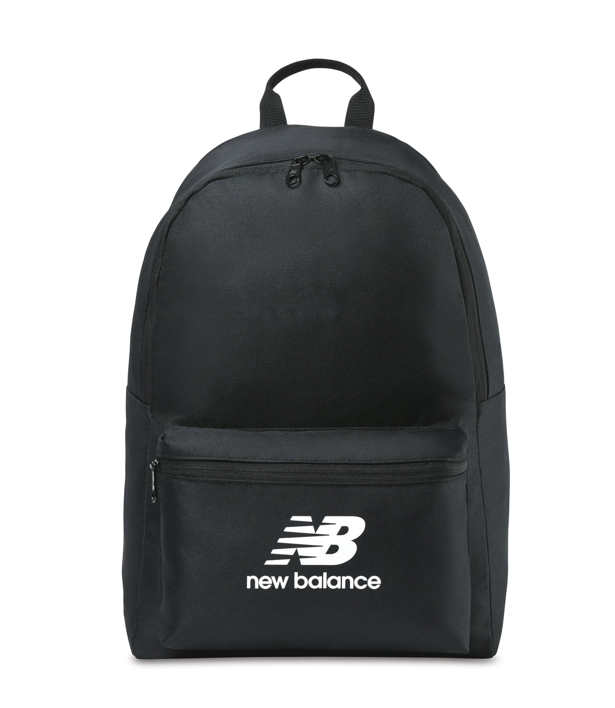 Black New Balance® Logo Round Backpack plain